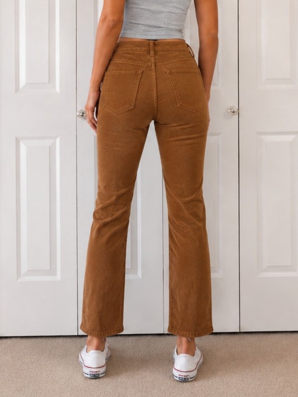 J.Jill Ankle Slim Leg Corduroy - Brown - Size 14 - Picture 2 of 5